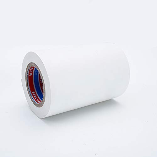 Ruban adhésif extra large en PVC pour isolation électrique - 100 mm x 20 m - Blanc
