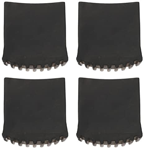 Angoily Stoßfängerschutz 4 Stücke Gummileiter Endkappen für Faltleiter Gummileiter Füße Ersatz Nichtrutsche Leiterfüße Deckt Hardware Fußpads (Schwarz) Leiterbeinkappen