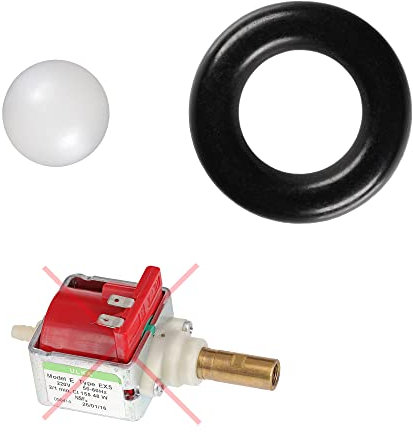 Snapworld-Kaffee Dichtung Wartungssatz O-Ring + Kugel für Ulka EX5 EP5 EP5GW Hf Pumpe passend für Saeco Miele Bosch Siemens Gaggia Tchibo Unold Solis Spidem König Satrap Rotel Melitta Delonghi