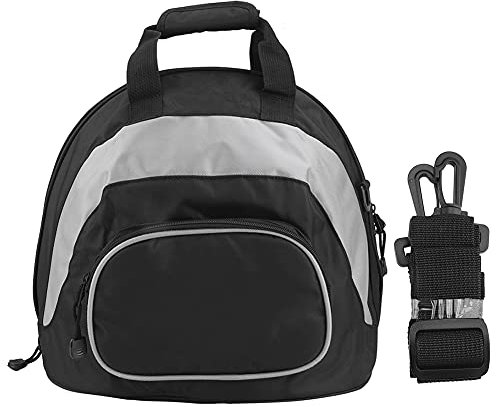 Motorradhelmtasche, multifunktionale wasserdichte Helmumhängetasche, Motorradhelmtasche für Rucksack, tragbares Gepäck(GRAU+SCHWARZ)