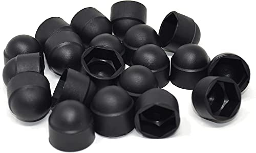Design61 20x Runde Sechskant Schutzkappen M20 x SW30 mm mit Innensechskant für Muttern und Schraubenköpfe