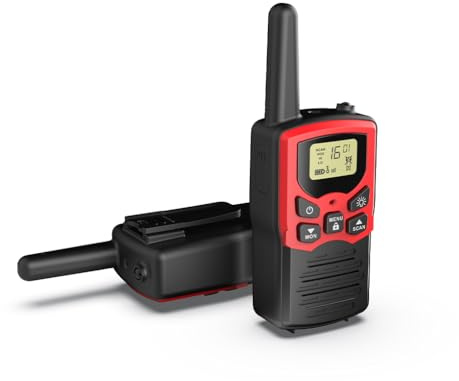 Mobility Lab – ML313252 – Set de 2 Talkie-Walkies Longue portée – Connexion sans Fil, 22 canaux, 45km de portée – Lampe de Poche intégrée
