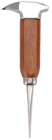 NDNCZDHC Eispickel Zum Brechen von Eis, Eismeißel aus Edelstahl Mit Holzgriff, Eisahle, Für Zuhause, Küche, Restaurant, Bar