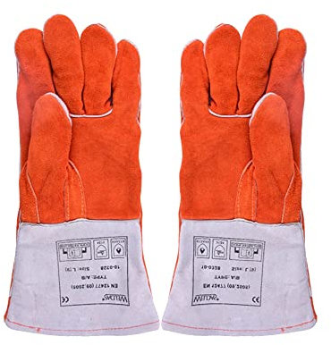 Latexbeschichtete Handschuhe, Gummi-Arbeitshandschuhe, langärmelige Handschuhe, stichfeste Handschuhe mit Rosenbesatz, stichfeste Gartenhandschuhe aus Rindsleder, Herren- und Damen-Tr ( Color : Rose ,