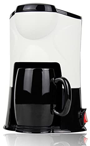SilteD TJLSS Cafetera Tipo Goteo Cafetera Mini Máquina automática de café Americano Electrodomésticos de Cocina portátiles (Color: Blanco)