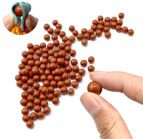 Runzkzy 8.7mm Slingshot Ammo Biologisch abbaubar, 500g Clay Balls für Jagd und Schießen Ziel, Professionelle Slingshot Katapult Zubehör