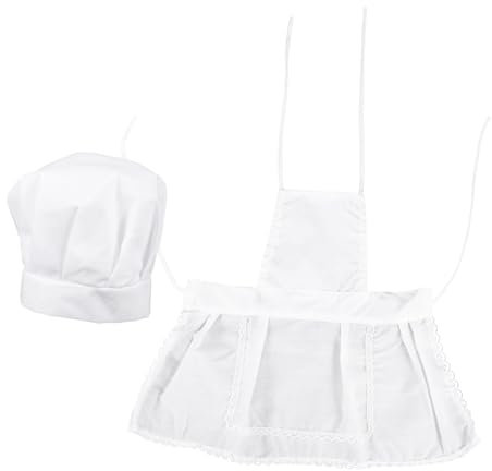 BESTonZON 5sätze Kochschürze Und Set Für Mädchen Verstellbare Mädchen Schürze Mit Taschen Für Backen Rollenspiele Und Küchenabenteuer Für Geburtstagsfeiern Und -projekte