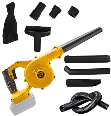 Cordless Leaf Blower for Dewalt 18V 20V Max Battery, Brushless Handheld Electric Blower 100CFM 110MPH Powerful for Construction Home Garden Lawn Care (Tool Only, No battery)
