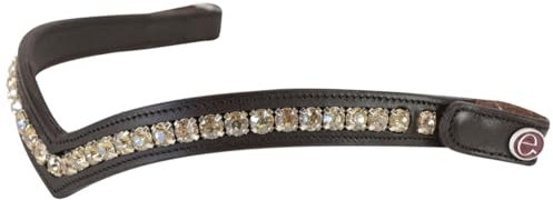 e EQUITYUM Shaped Silver Gold Stirnband mit Knopf Weiche und strapazierfähige Materialien, bequem und effizient, hochwertige Dekoration, einzigartiger Stil (Braun, COB)