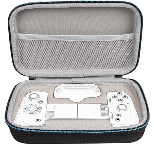 GEEKRIA Hard Carrying Case Compatible with Razer Kishi V2, Mobile Gaming Controller, Portable Storage Bag, Scratch and Shockproof Compact Travel Box (Black)