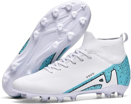 Kmrlofiy Crampon Foot Homme Chaussures de Football Homme Professionnel Antidérapant Athlétisme Entrainement Football de Crampon Sport