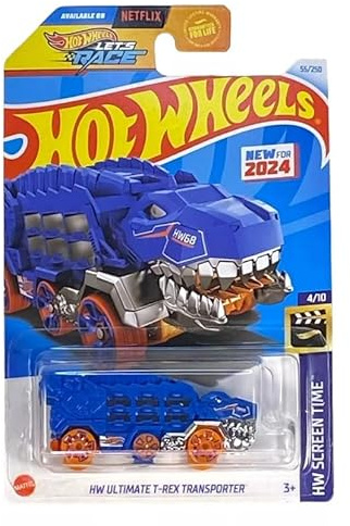 Hot Wheels Ultimate T-Rex Transporter (blau), HW Screen Time 4/10