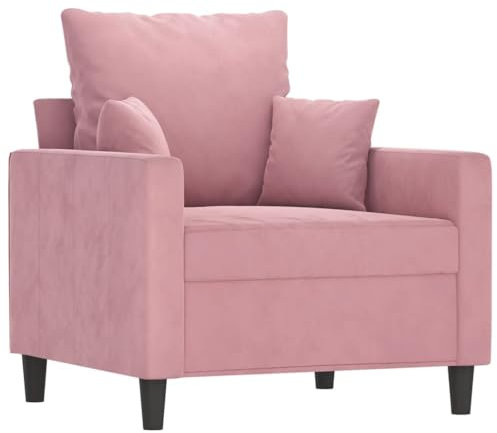 HETFTJN Recamiere Schlafsofa Bigsofa Lounge Sofa - Sessel Rosa 60 cm Samt für Schlafzimmer Büro Relaxationsraum Sitzzimmer