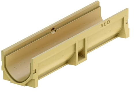 ACO - Grondaia Self Euroline 2.0, 1 m, senza ruggine, DN100
