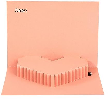 WASTEBIN 3D Grußkarte Liebes Segen Karten Dreidimensionale Party Nachrichtenkarten Valentinstag Geschenkkarte Leuchtende Aufnahme