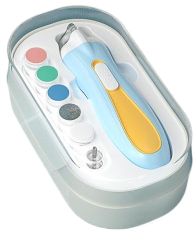 Blue ABS Coupe-Ongles Électrique Pour Bébés Lime À Ongles Électrique Bébé Kit De Lime Pour Ongles De Nouveau-Nés Avec Cache Coupe-Ongles Électrique Rechargeable