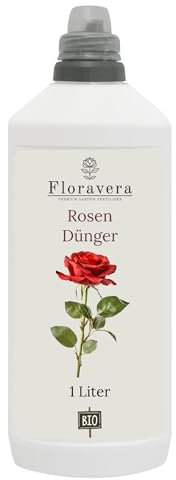 Floravera Premium Rosen Bio-Flüssigdünger 1 Liter Rosendünger Dünger (1 Liter)