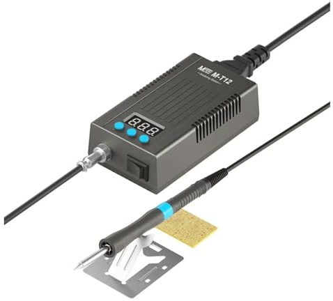 Stazione di saldatura T12 da 75 W - 2 secondi, riscaldamento rapido, saldatore con controllo preciso della temperatura for riparazione telefoni, fusione istantanea dello stagno