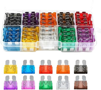 100pcs Car Fuse Kit,Micro 2 Fuse Assortment with Color Coded Micro Blade Fuses,Car Automotive Replacement Fuses for Auto RV Truck Motorcycle(2A-35A)