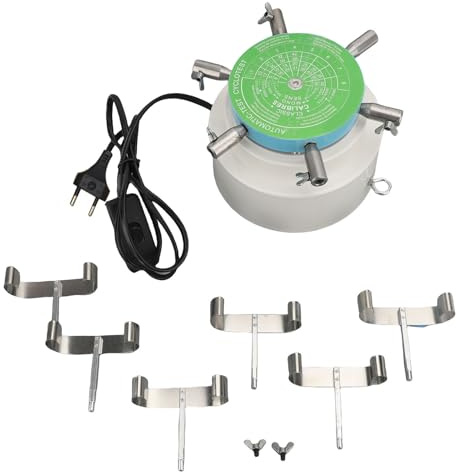 ZAICOLER Caricatore per Orologi 6 Bracci Lega Staccabili Supporto Sicuro Pulsante Comodo e Sensibile Accessori per Strumenti di Riparazione Caricatori per Orologi Ottimo Metallico (Spina europea