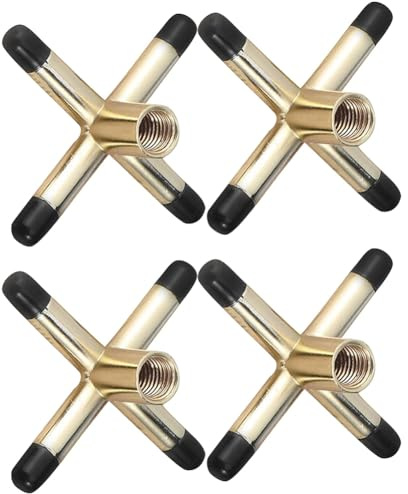 Akfldms Juego de 4 Piezas de Cabezal de Puente para Taco de Billar, Soporte de Puente en Forma de, Puntas de Goma Antideslizantes, Accesorio para Snooker y Taco de Billar.