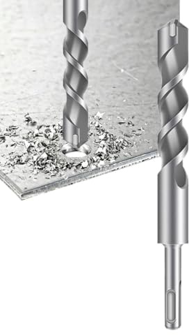 Hammerbohrer für Beton | Universelles Hartmetall-Schlagfest | Baubohrer | für Ziegel und Zement und Mauerwerk Wand Decke Fundament Platte Pflaster Keramiktöpfe sowie