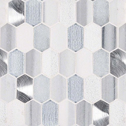 Harlow Picket 8mm Glass Mosaic Tile