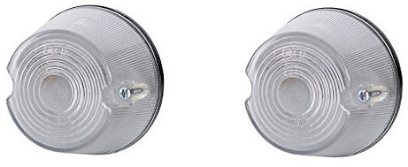 BUL BARS 2 x Weiß Begrenzungsleuchte Seitenleuchte 12V 24V mit E-Prüfzeichen Positionsleuchte Ring Auto LKW PKW KFZ Lampe Leuchte Licht Set Paar Front Birne