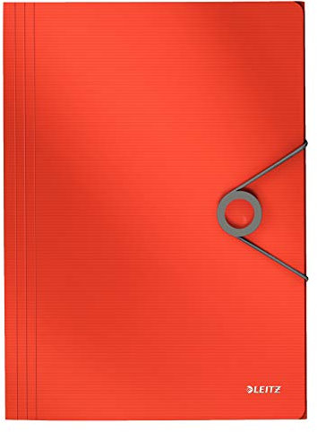 Leitz Solid Eckspannermappe, PP, für ca. 150 Blatt, A4, hellrot, 45631020