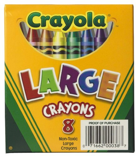 Crayola 8ct Large Crayons Lift Lid Box