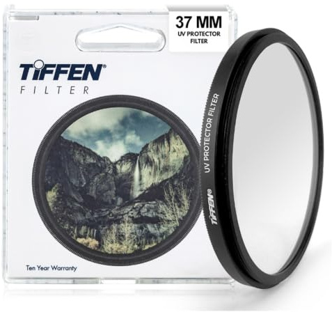 Tiffen 37UVP - Filtro de protección UV (Anillo de 37 mm), Color Negro