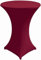 Gastro Uzal Stehtischhusse Stretch Set 2 teilig in Bordeaux/weinrot 80-85 cm rund Husse für Stehtische Tischhusse überwurf Bistrotischhussen Stretch