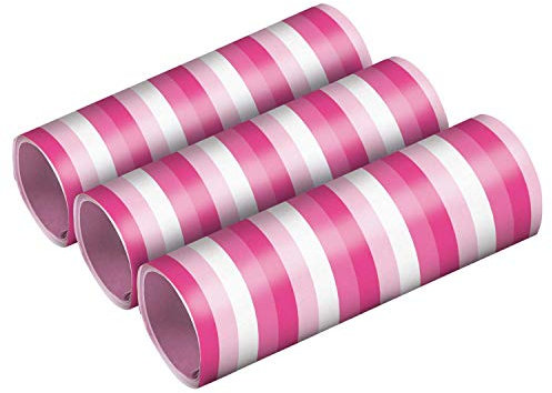 amscan 9904635 - Serpentinas (3 Rollos con 18 Tubos Cada uno), Color Rosa