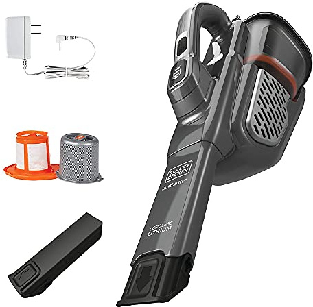 BLACK+DECKER Dusbuster Handheld Vacuum, Cordless, Gray (HHVK415B01)