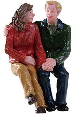 LEMAX - Lunch Date - 92767: Dorf-Figurine, Mehrfarbig, Freundschaft, Bone Porcelain, Glossy Finish