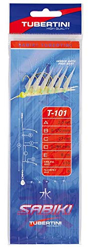 Tubertini Sabiki da Pesca in Mare Sabiki T 101 10 2.0 m Diametro 0.370 mm dalla Barca