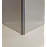 Lot 5 Cornières d'angle Alu Anodisé brossé- épaisseur 1.5 mm - Longueur 150 cm (2.5 cm x 2.5 cm)