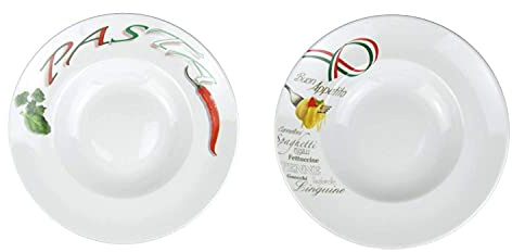 Retsch Arzberg Platos de pasta con decoración, diámetro de 30 cm, porcelana (2 unidades)
