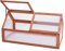 Mini Serra HWC-J45 Giardino Balcone Coperchio apribile Legno 108x57x54cm Naturale