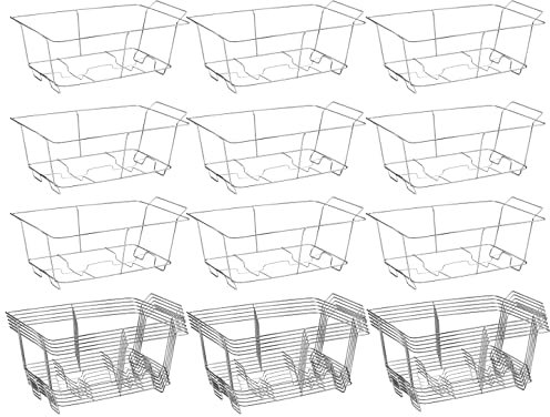 MAXYGIFT Chafing Wire Rack Buffet Stand - 24 Pack Full Size Racks For Dish Serving Trays Food Warmer catering supplies for Parties, Occasions, or Events