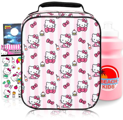 Hello Kitty Hello Kitty - Set di scatole per il pranzo per ragazze, motivo: Hello Kitty