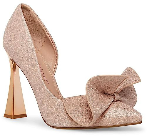 Betsey Johnson Women's Nobble Pump, Champagne, 8
