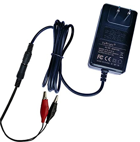 UpBright 16.8V AC/DC Adapter Alligator Clips Smart Charger Compatible with 14.8v - 16.8v Li-ion 4S 30W 2A 2.5A Lithium Battery Charger Maintainer LiPo DC-16820 DC16825 Power Supply Charging Clamp