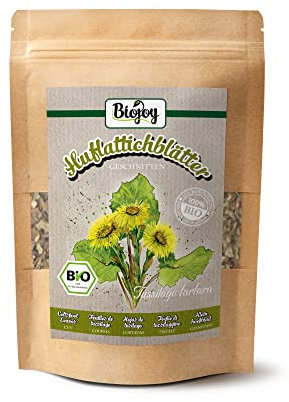 Biojoy Tisane de feuilles de Tussilage BIO (100 g), séchées et coupées (Tussilago farfara)