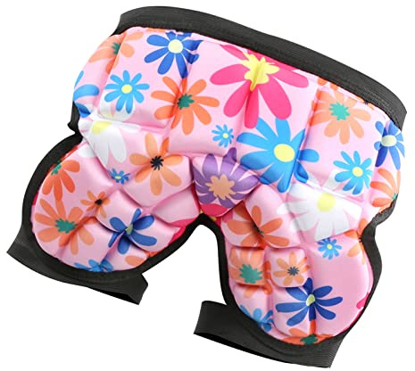 Almohadillas para los Glúteos de la Cadera Protectores de Cadera para Snowboard Niños Almohadillas para los Glúteos para Niños para Esquiar Pantalones Cortos Acolchados de esquí