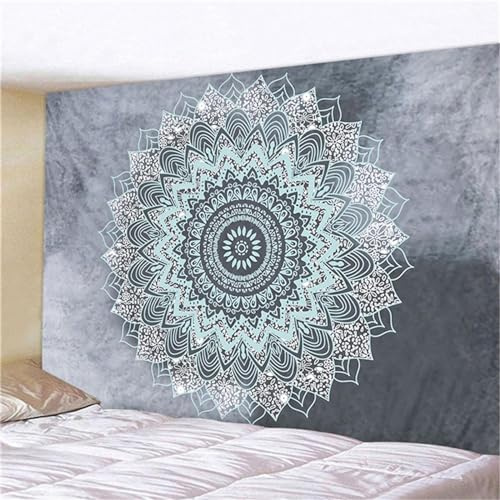 MEKPAM Indischer Wandbehang Tapisserie Mandala Stoff Wandteppiche Tuch Decke Boho Wohnkultur Wohnheim Hintergrund 230x180cm