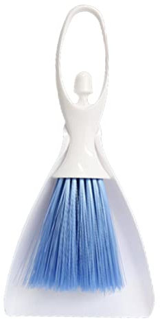 Generico Spazzola per Scopa A Mano - Padelle per Polvere Piccole Ad Alta Elasticità con Spazzola,Manico Piccola Scopa E Set di Paletta Combinazione Desktop Sweep, Spazzola per La Pulizia della Tastie