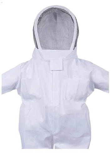 Ganzkörper-Imkerkleidung Professionelle Imkerkleidung Schutz Imkeranzug Sicherheitsschleier Unisex Kinder Schutz Haltbarkeit, Effizienz(XL with gloves)
