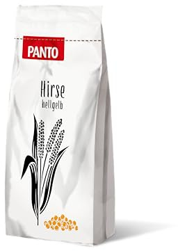 PANTO Hirse hellgelb 25 kg – Vogelfutter Einzelfuttermittel, energiereich | Hochwertiges, gereinigtes Einzelfuttermittel – energiereich & leicht verdaulich für Ziervögel & Nutztiere