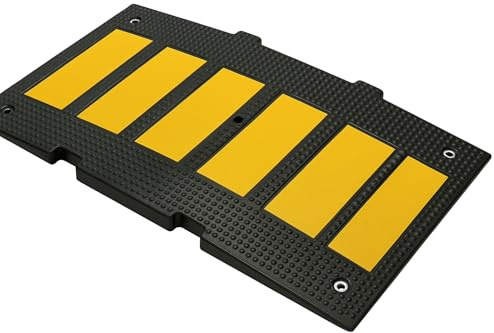Dosso Artificiale per Garage 5x50x90, Made in Italy - Dosso Rallentatore Stradale in Gomma o PVC ad altissima resistenza – Dosso a Lunga Durata e Alta Visibilità - Rallentatore di Velocità a 40km/h